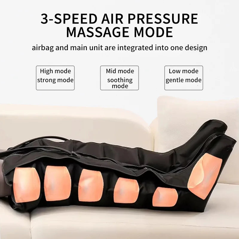 Pneumatic Leg Compression Massager – Air Compression Boots for Circulation Support & Muscle Recovery