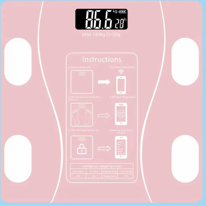 Smart Wireless Body Weight Scale – App Connected Digital Scale for Accurate Weight Tracking