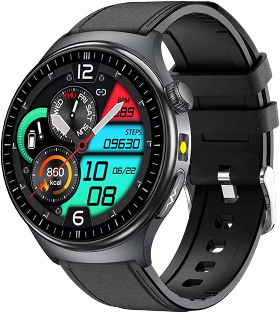 Advanced Health Smartwatch – ECG, Blood Pressure & SpO₂ Monitoring with App Tracking