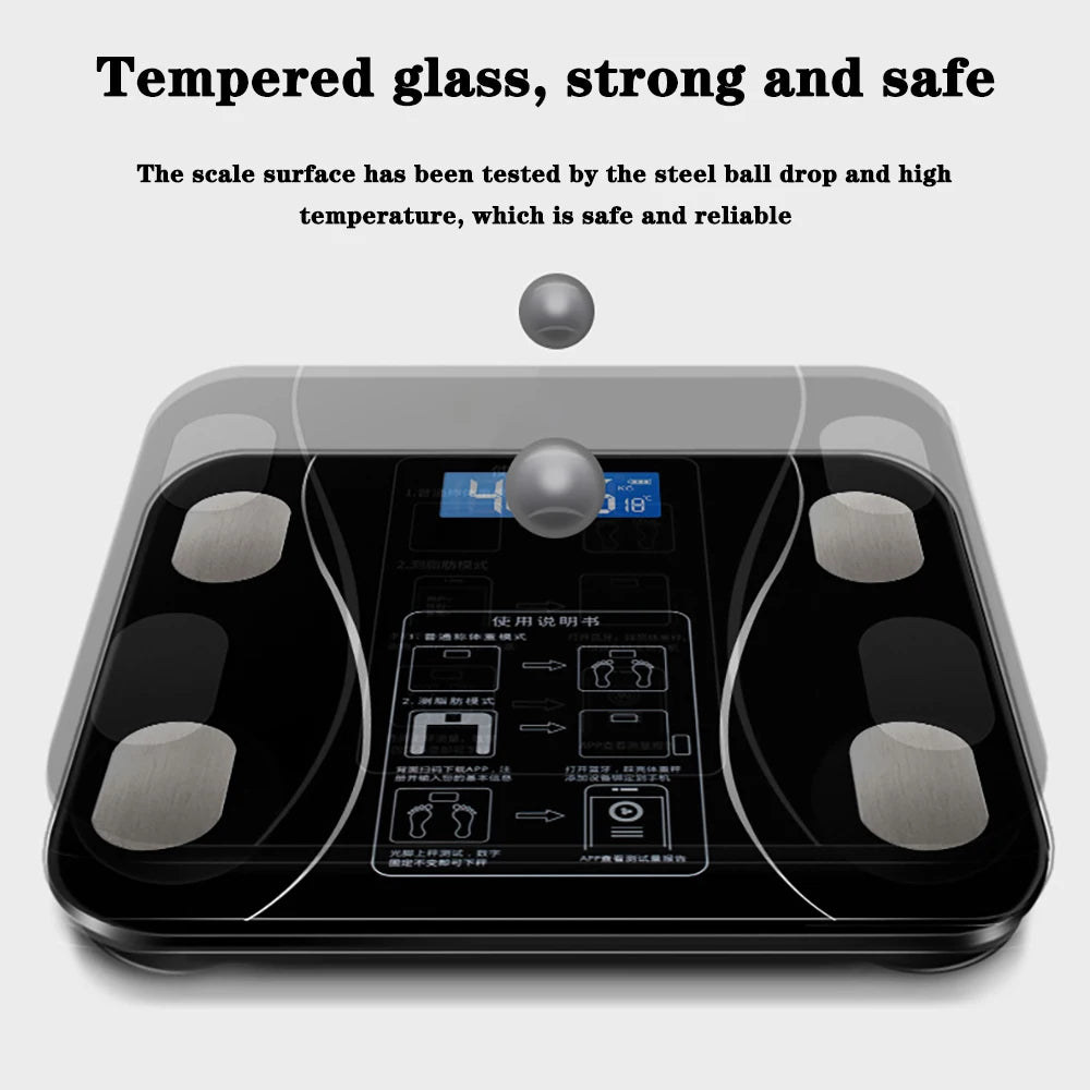 Smart Wireless Body Weight Scale – App Connected Digital Scale for Accurate Weight Tracking