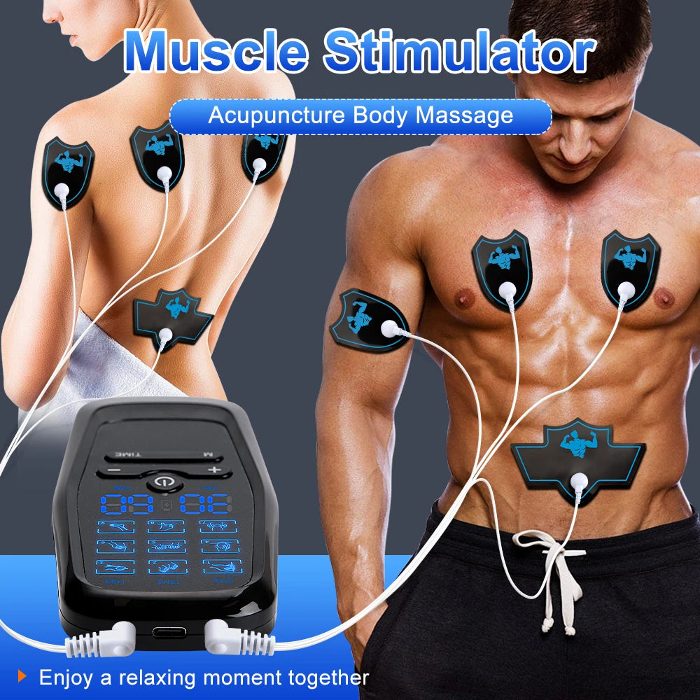 Digital Physiotherapy Muscle Stimulator (EMS) – Muscle Recovery & Rehabilitation Device with Adjustable Modes