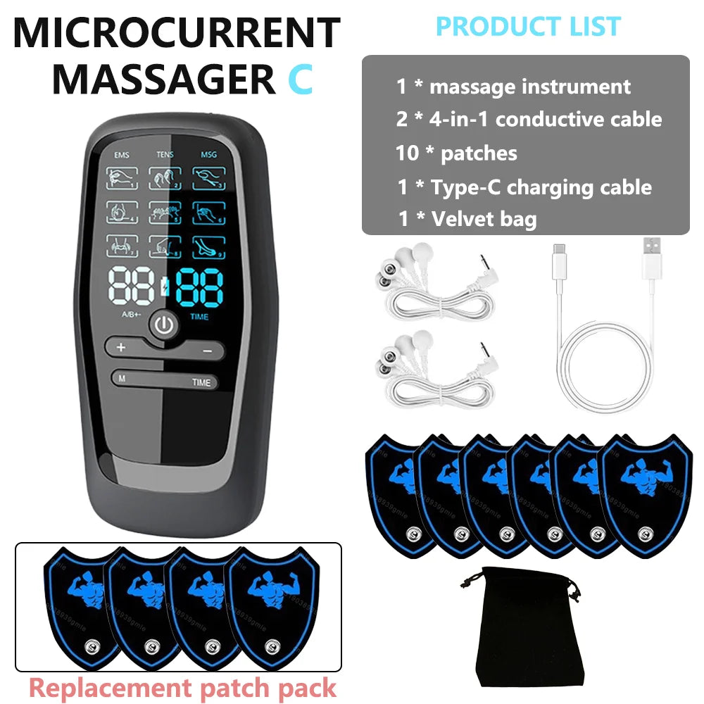 Digital Physiotherapy Muscle Stimulator (EMS) – Muscle Recovery & Rehabilitation Device with Adjustable Modes