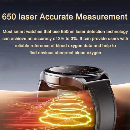Advanced Health Smartwatch – ECG, Blood Pressure & SpO₂ Monitoring with App Tracking