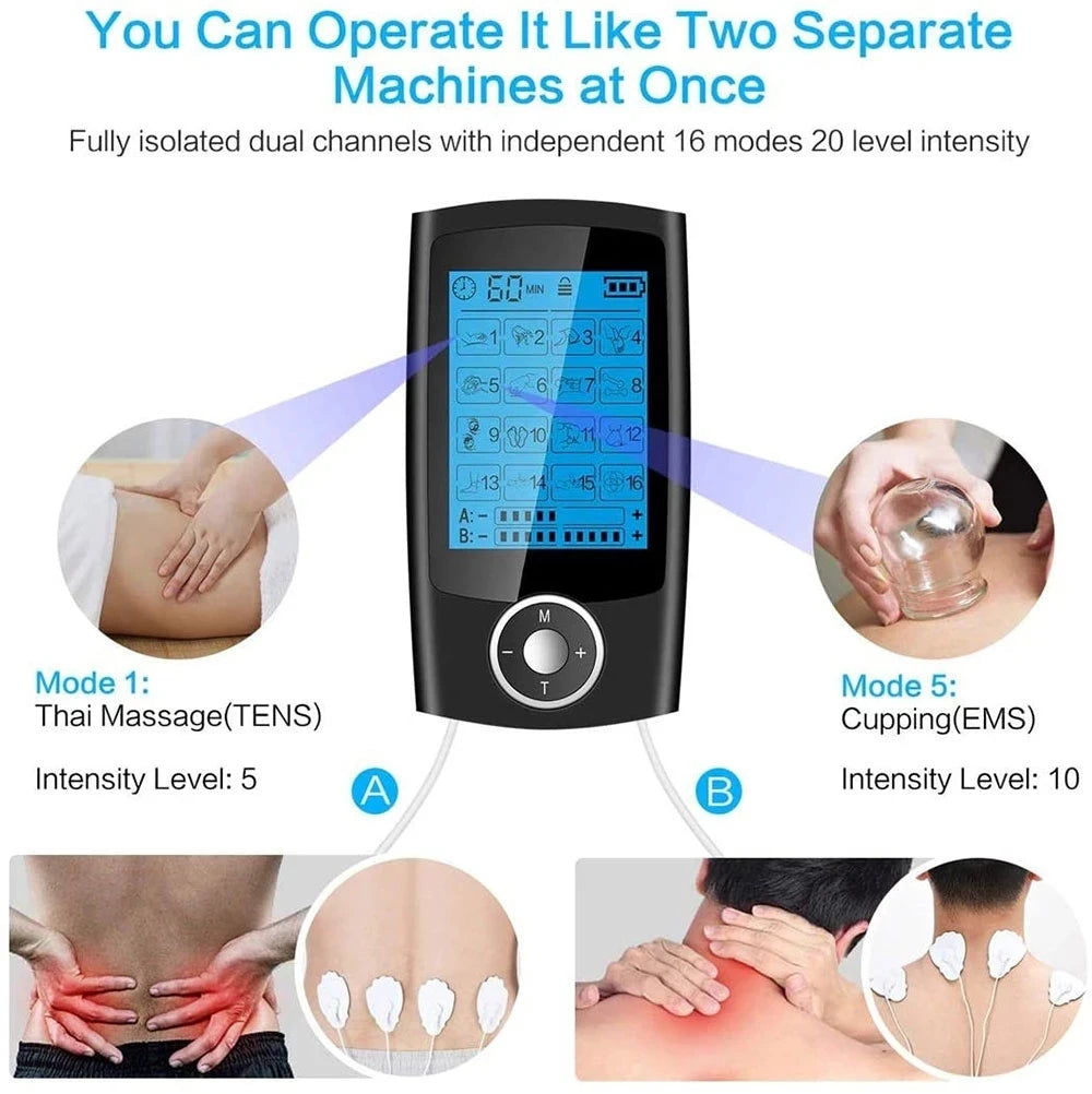 Pulse Electrotherapy Massager – Body Therapy Device for Muscle Relaxation & Tension Relief