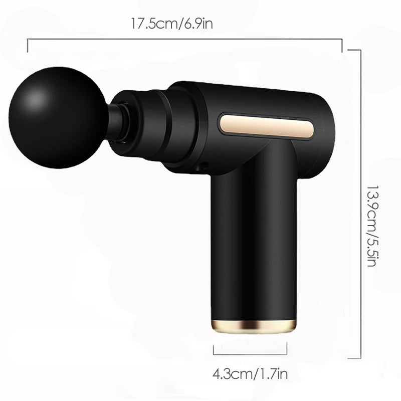 Deep Tissue Percussion Massage Gun (30-Speed Levels, Low Noise, Full-Body Muscle Recovery Device)