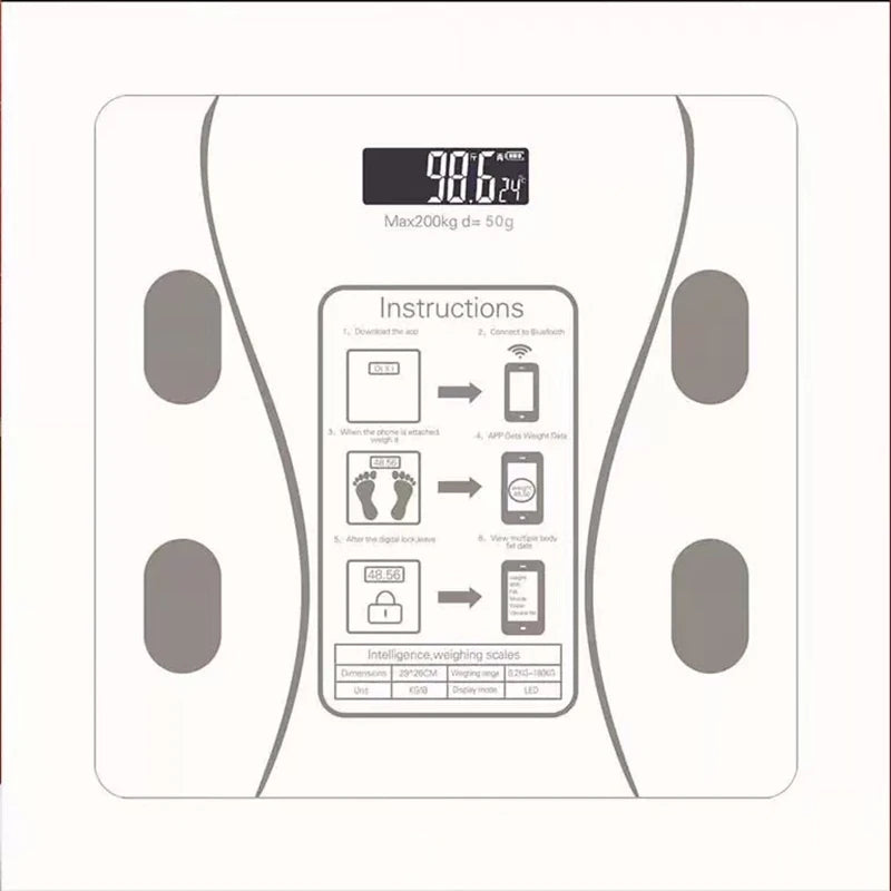 Smart Wireless Body Weight Scale – App Connected Digital Scale for Accurate Weight Tracking