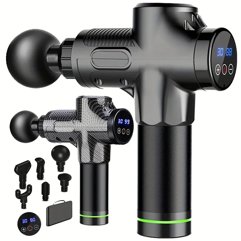 Deep Tissue Percussion Massage Gun (30-Speed Levels, Low Noise, Full-Body Muscle Recovery Device)