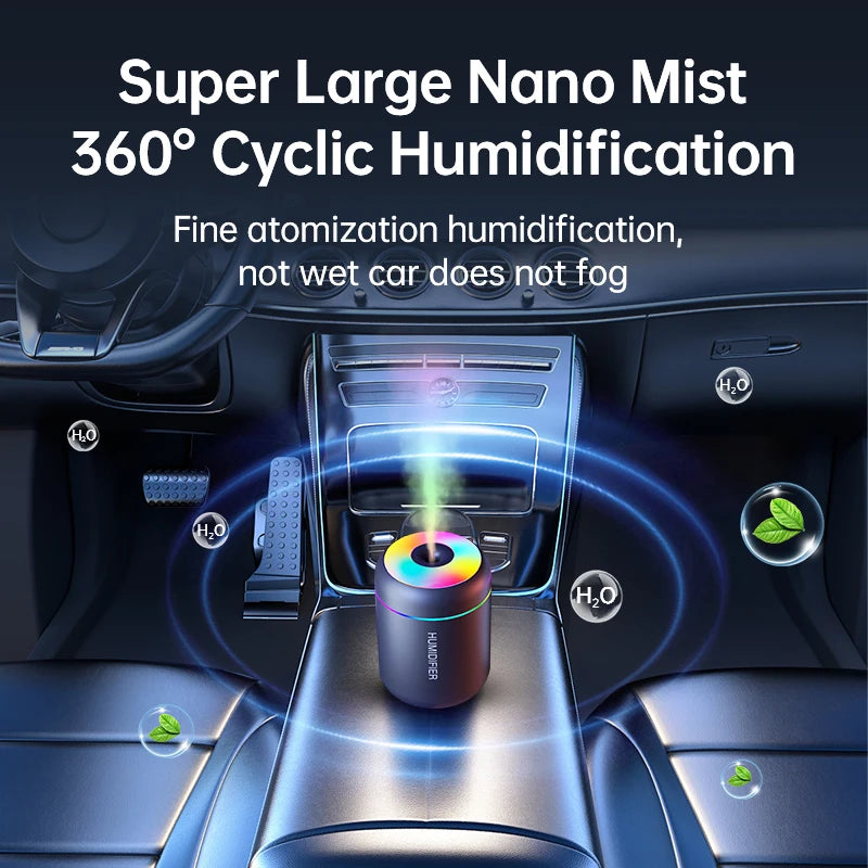 Mini USB Air Humidifier – Portable Mist Humidifier for Car & Home Use