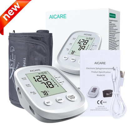 Digital Arm Blood Pressure Monitor – Portable Automatic BP Machine with Easy-Read Display