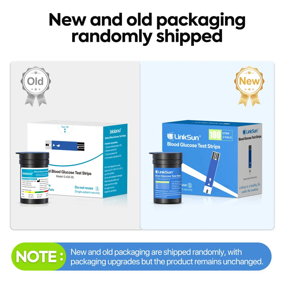 Linksun Blood Glucose Meter Kit (Glucometer + Strips)