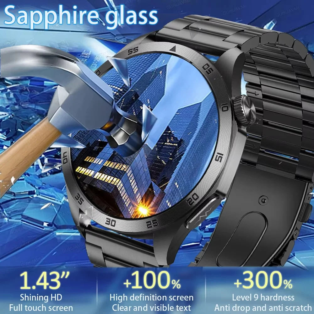 Advanced Health Smartwatch – ECG, Blood Pressure & SpO₂ Monitoring with App Tracking