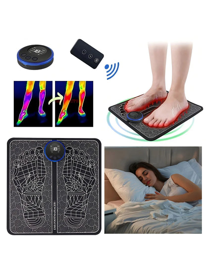 EMS Foot Circulation Massager Pad – Electric Muscle Stimulation Mat for Relaxation & Recovery