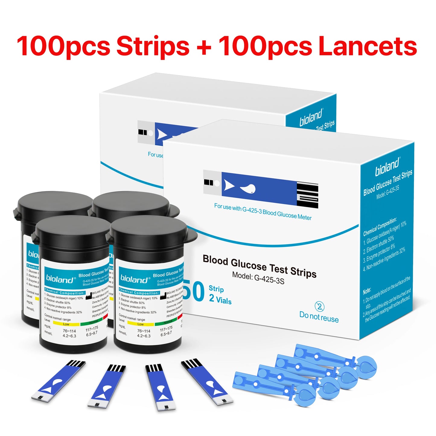 Linksun Blood Glucose Meter Kit (Glucometer + Strips)