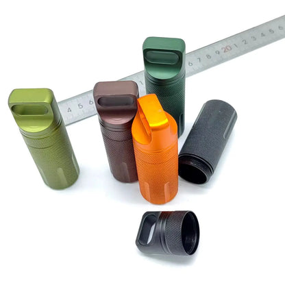 Portable Travel Pill Organizer Case – Compact Weekly/Daily Medication Storage with Secure Lock