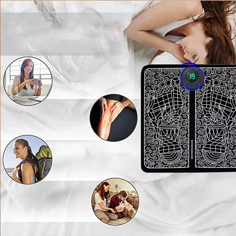 Electric Foot Massage Therapy Pad – Relaxation Mat for Soothing Foot Relief & Daily Comfort