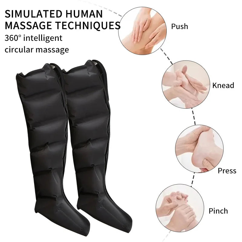 Pneumatic Leg Compression Massager – Air Compression Boots for Circulation Support & Muscle Recovery