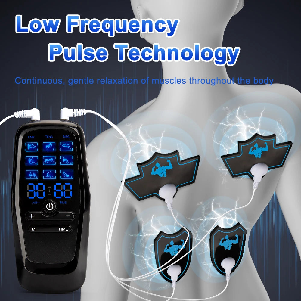 Digital Physiotherapy Muscle Stimulator (EMS) – Muscle Recovery & Rehabilitation Device with Adjustable Modes