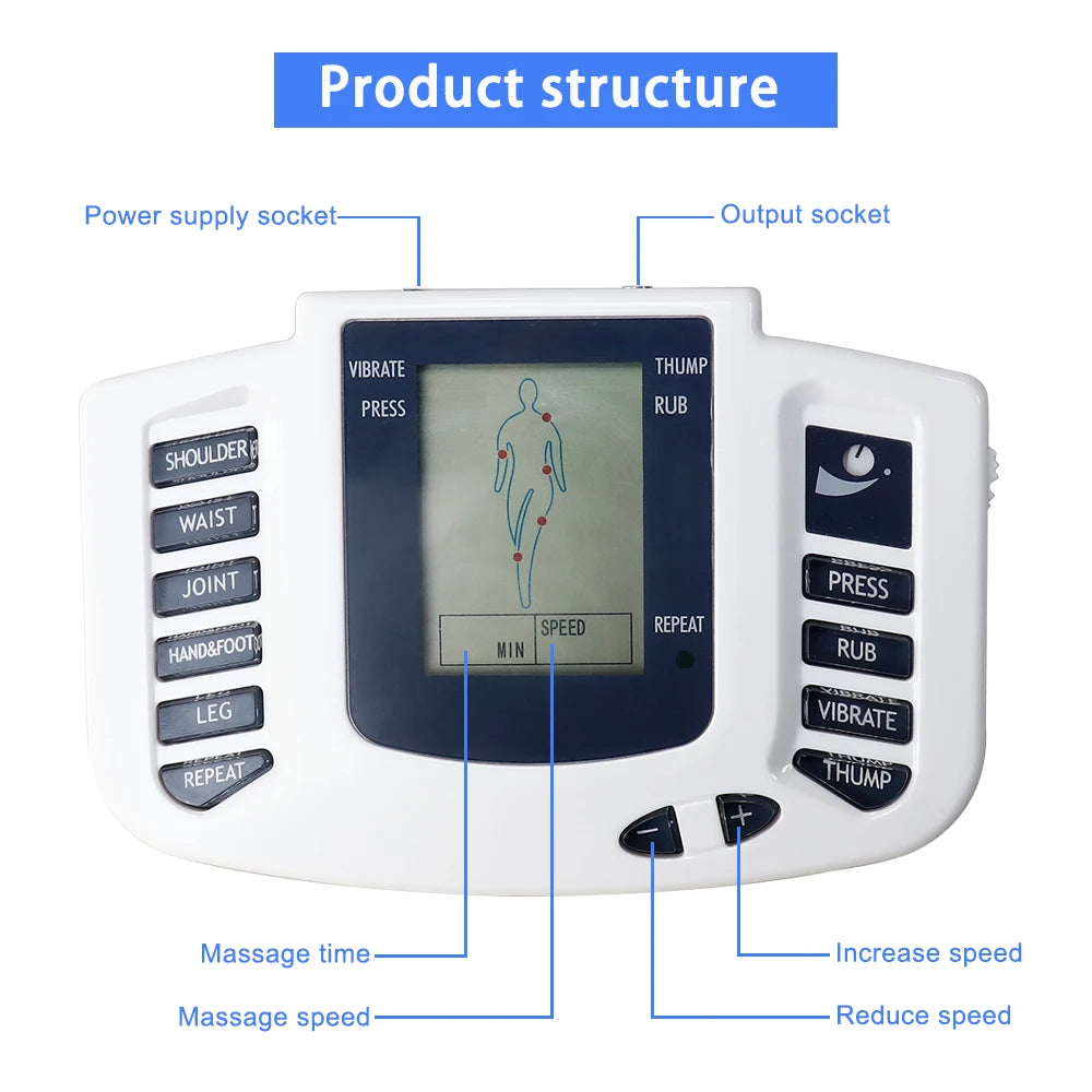TENS/EMS Therapy Device – Muscle Stimulator for Pain Relief, Recovery & Rehabilitation