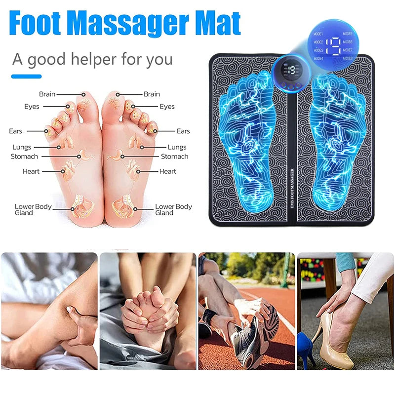 Electric Foot Massage Therapy Pad – Relaxation Mat for Soothing Foot Relief & Daily Comfort
