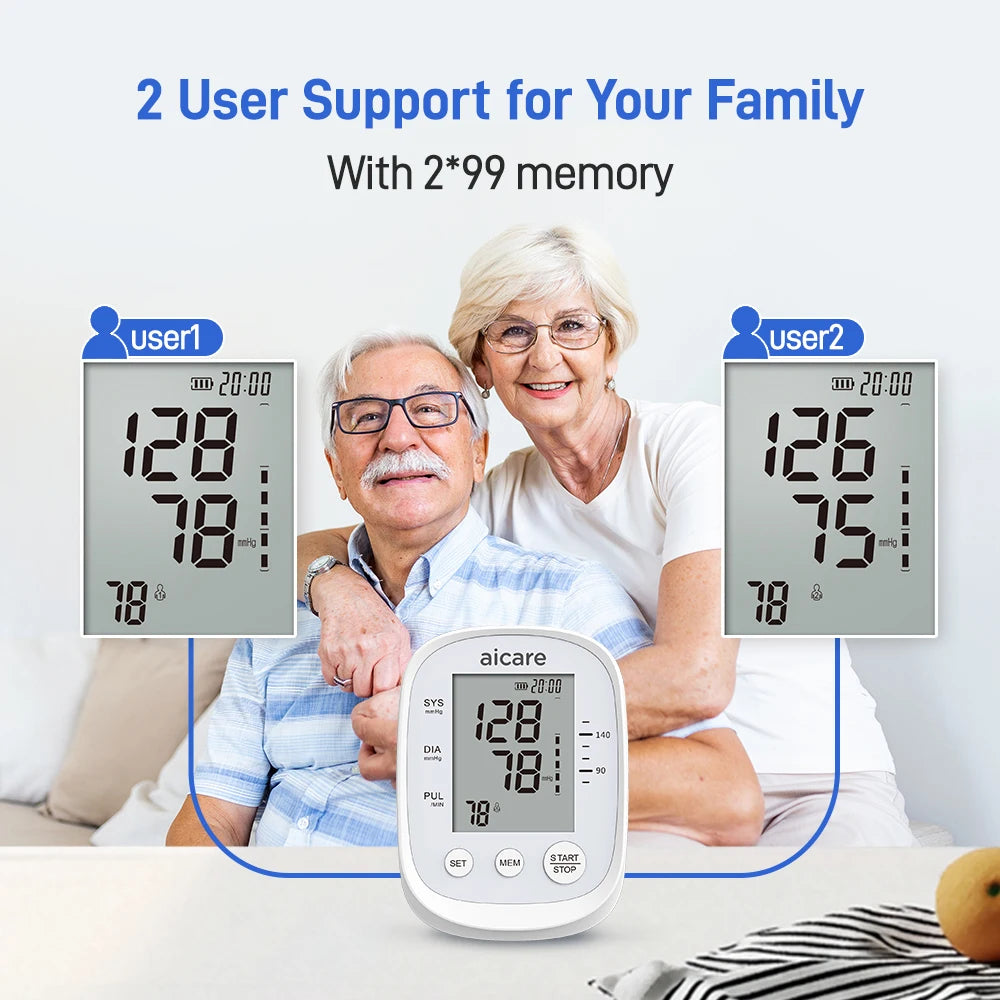 Automatic Upper Arm Blood Pressure Monitor — Fast, Accurate Home Tracking