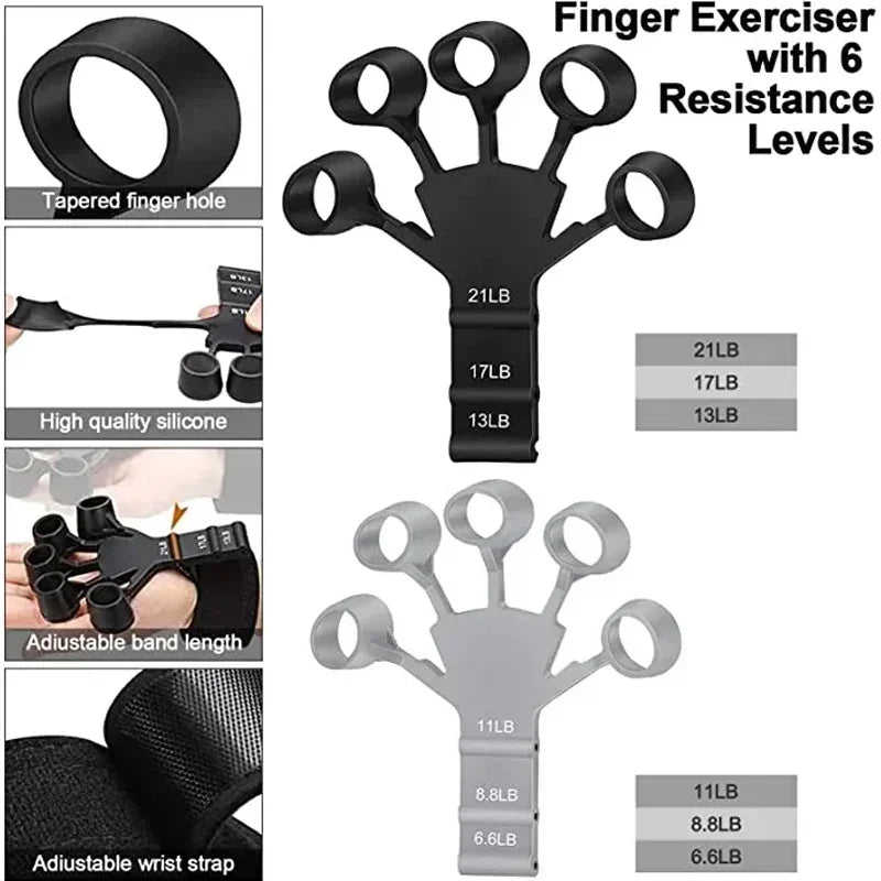 Finger Strength Training Grip Tool – Adjustable Hand & Finger Exerciser for Strength, Control & Recovery