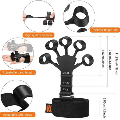 Finger Strength Training Grip Tool – Adjustable Hand & Finger Exerciser for Strength, Control & Recovery