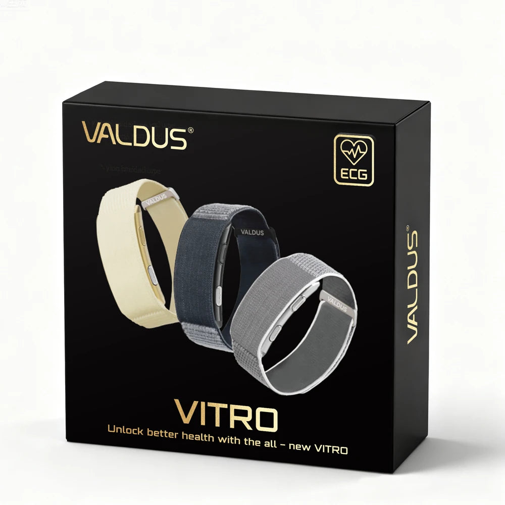 Screenless Smart Health Bracelet – Blood Pressure, ECG Monitoring & SOS Alert with App Tracking