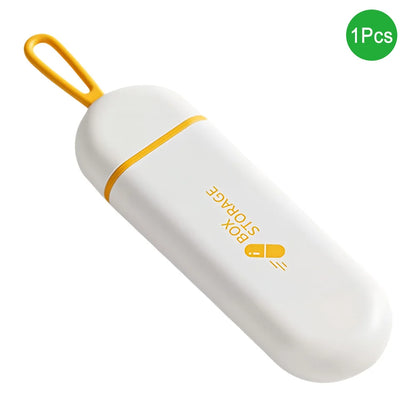 Portable Travel Pill Organizer Case – Compact Daily Medication & Supplement Storage