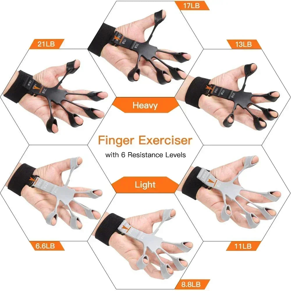 Finger Strength Training Grip Tool – Adjustable Hand & Finger Exerciser for Strength, Control & Recovery