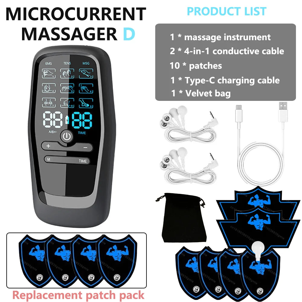 Digital Physiotherapy Muscle Stimulator (EMS) – Muscle Recovery & Rehabilitation Device with Adjustable Modes