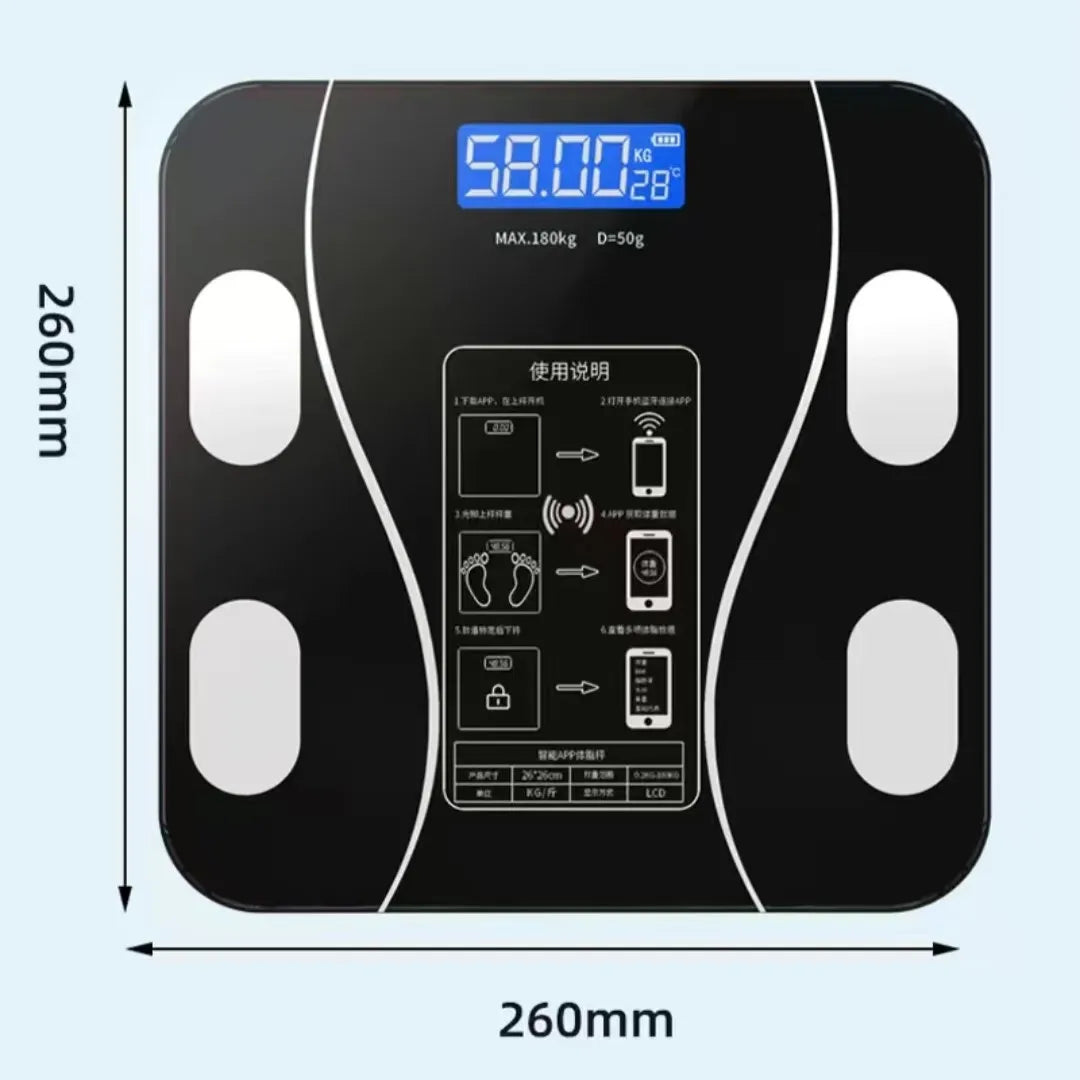 Smart Body Composition Scale – Digital Weight Scale with Body Fat, Muscle & Health Analysis