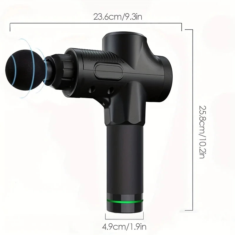 Deep Tissue Percussion Massage Gun (30-Speed Levels, Low Noise, Full-Body Muscle Recovery Device)