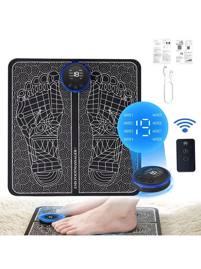 EMS Foot Circulation Massager Pad – Electric Muscle Stimulation Mat for Relaxation & Recovery