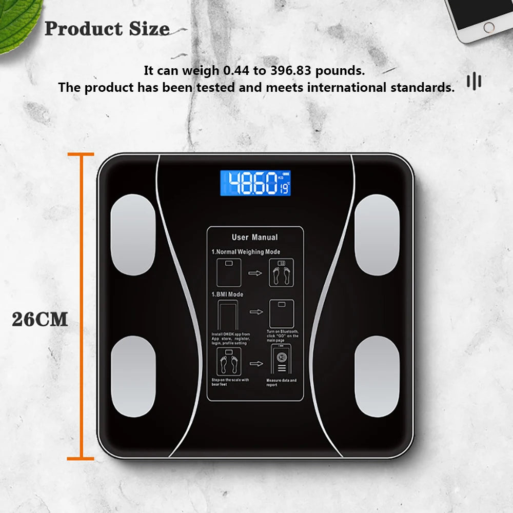 Smart Wireless Body Weight Scale – App Connected Digital Scale for Accurate Weight Tracking