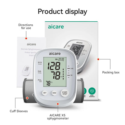 Automatic Upper Arm Blood Pressure Monitor — Fast, Accurate Home Tracking