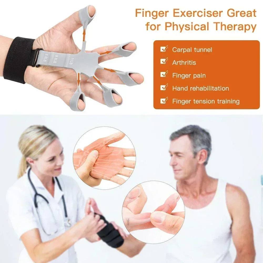 Finger Strength Training Grip Tool – Adjustable Hand & Finger Exerciser for Strength, Control & Recovery