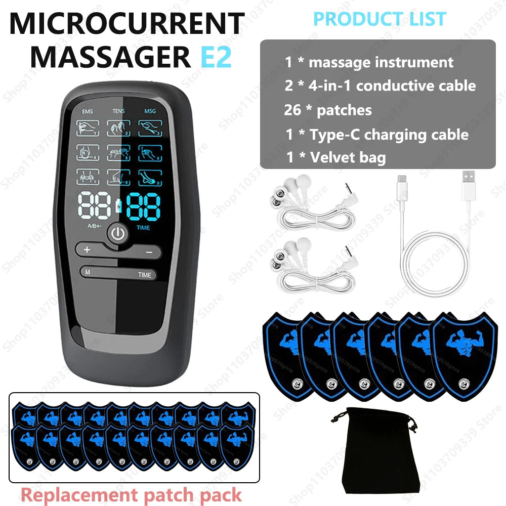 Digital Physiotherapy Muscle Stimulator (EMS) – Muscle Recovery & Rehabilitation Device with Adjustable Modes