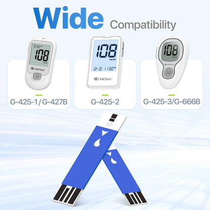 Linksun Blood Glucose Meter Kit (Glucometer + Strips)