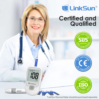 Linksun Blood Glucose Meter Kit (Glucometer + Strips)