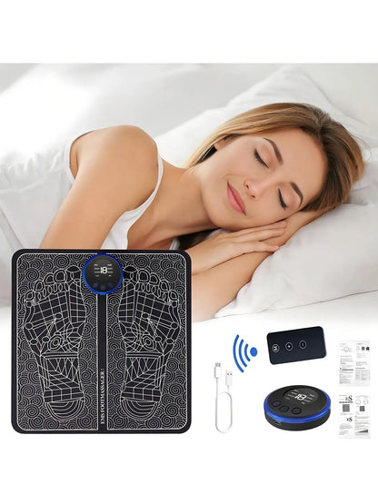 EMS Foot Circulation Massager Pad – Electric Muscle Stimulation Mat for Relaxation & Recovery