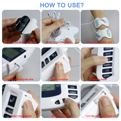 TENS/EMS Therapy Device – Muscle Stimulator for Pain Relief, Recovery & Rehabilitation