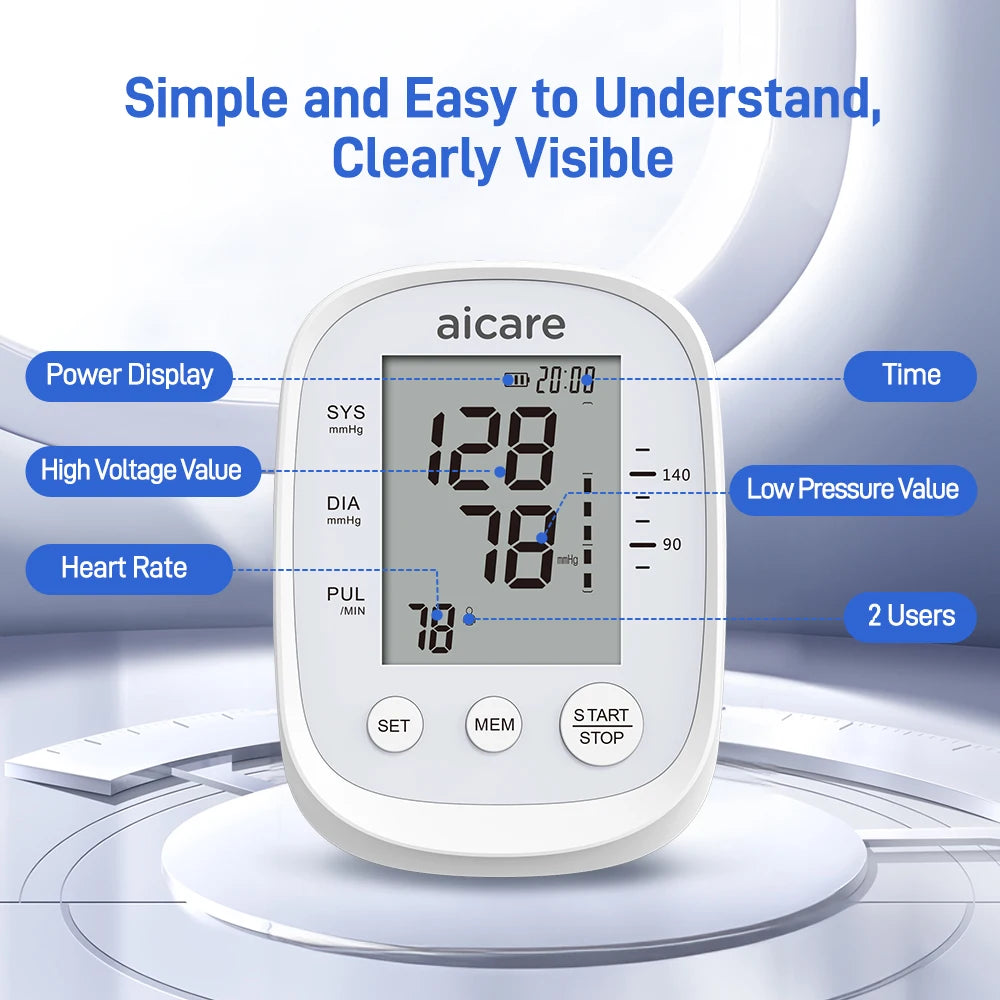 Automatic Upper Arm Blood Pressure Monitor — Fast, Accurate Home Tracking