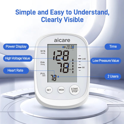 Automatic Upper Arm Blood Pressure Monitor — Fast, Accurate Home Tracking